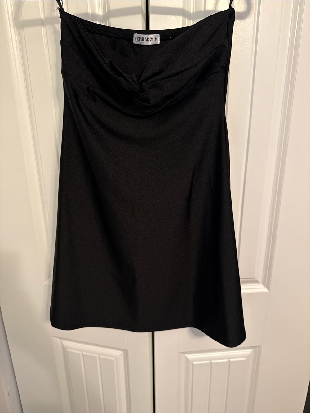 Forever 21 Black Cowl Neck short Dress
